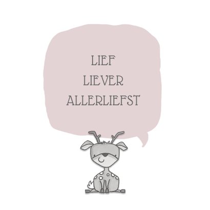 Geboortekaartje lieve diertjes 2