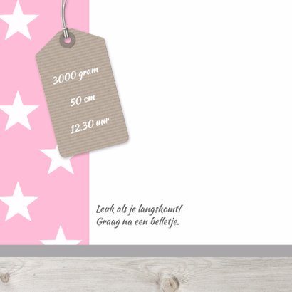 Geboortekaartje Luna label 2