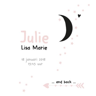 Geboortekaartje Maan Julie 3