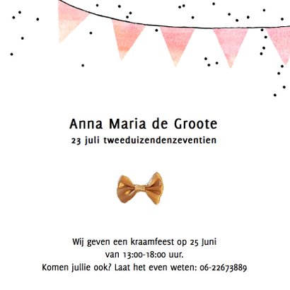 geboortekaartje meisje foto speen 3