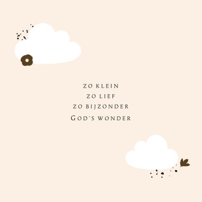 Geboortekaartje meisje pastel regenboog 2