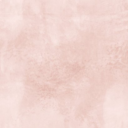 Geboortekaartje meisje roze met lief olifantje Achterkant