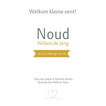 Geboortekaartje met een gevouwen vliegtuigje van papier 3