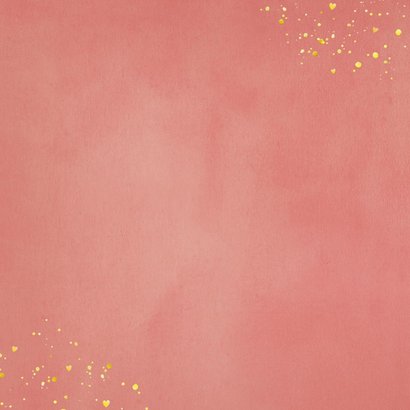 Geboortekaartje met een silhouet van een meisje op de maan Achterkant