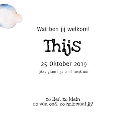 Geboortekaartje: met een stoer vliegtuig 3