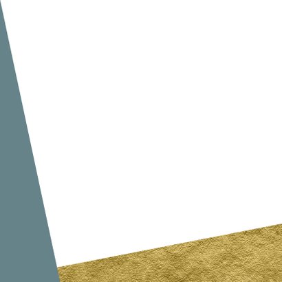 Geboortekaartje met goud achtergrondkleur te veranderen Achterkant