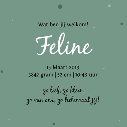 Geboortekaartje met prachtige kaketoe 3
