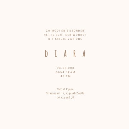 Geboortekaartje met regenboog hangertje 3