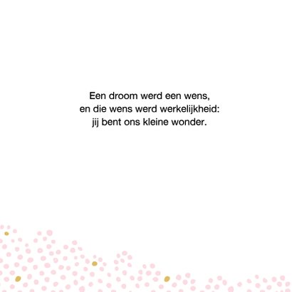 Geboortekaartje met stipjes 2