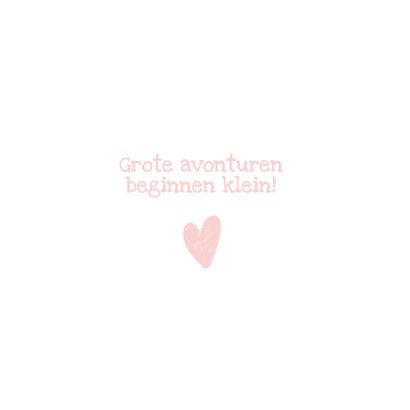Geboortekaartje met stoere roze achtergrond 2