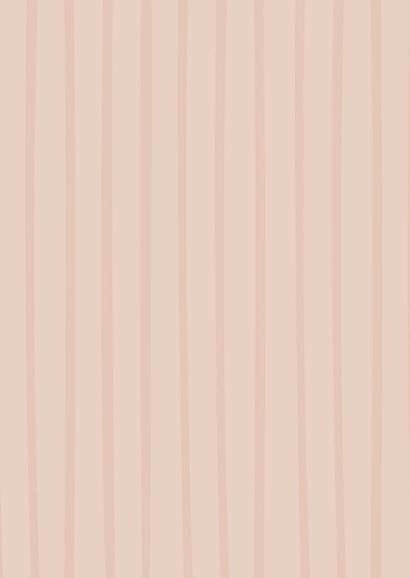 Geboortekaartje met strepen en libelle roze Achterkant