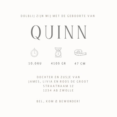 Geboortekaartje olifantenfamilie met kindjes 3