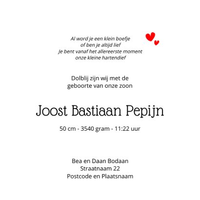 Geboortekaartje ondeugend konijntje 3