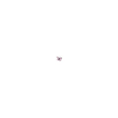 Geboortekaartje pentekening baby roze vlinder Achterkant