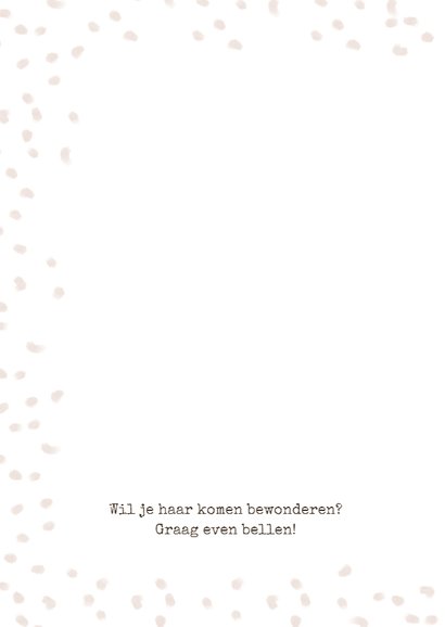 Geboortekaartje regenboog roze 2