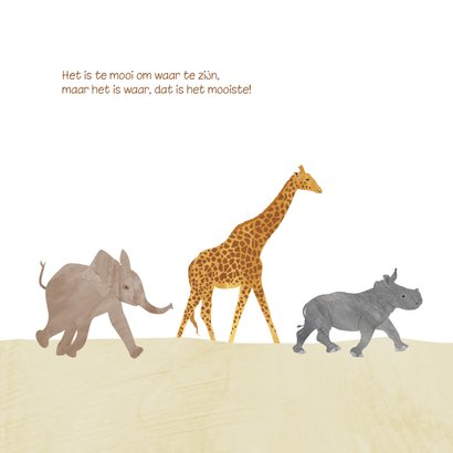 Geboortekaartje safari 2