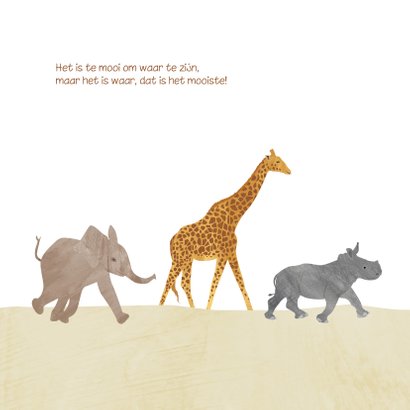 Geboortekaartje safari 2