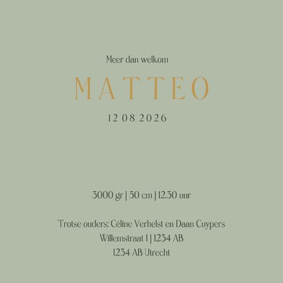 Geboortekaartje silhouet jongen raceauto met baby jongen  3