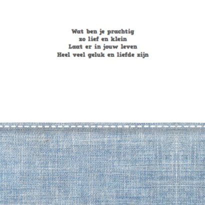 Geboortekaartje Stars&Jeans Blue 2