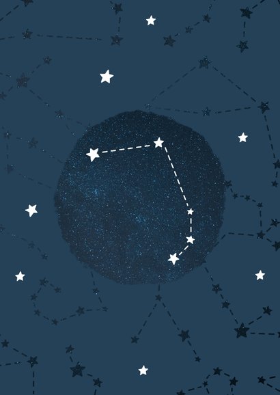 Geboortekaartje sterrenbeeld ram universum 2