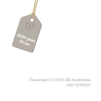 Geboortekaartje Tijs LS 2