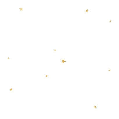 Geboortekaartje unisex sterren goud stijlvol wit Achterkant