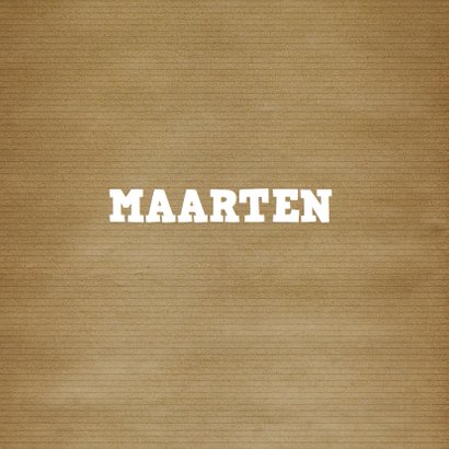 Geboortekaartje vintage tractor 2