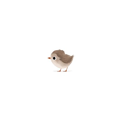 Geboortekaartje voor een broertje of zusje met vogeltjes Achterkant