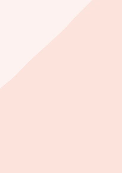 Geboortekaartje voor een meisje met regenboog illustratie Achterkant