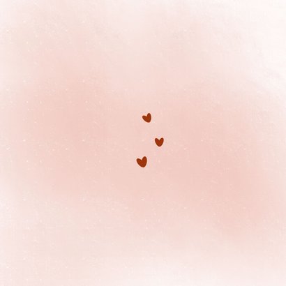 Geboortekaartje voor meisje met lief slapend vosje Achterkant