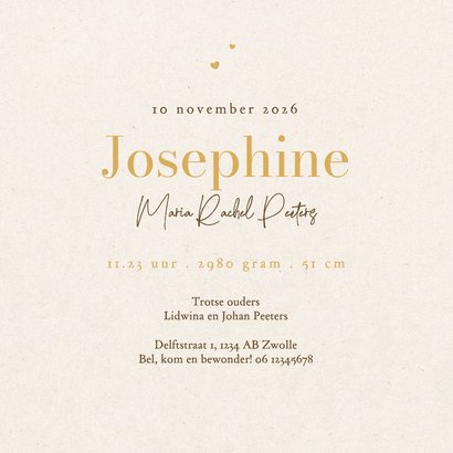 Geboortekaartje vosje herfst mozesmand lief christelijk 3