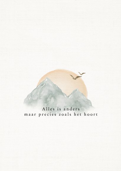 Geboortekaartje winterbaby ijsbeer unisex 2