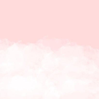 Geboortekaartje wolken hartjes kroontje meisje Achterkant