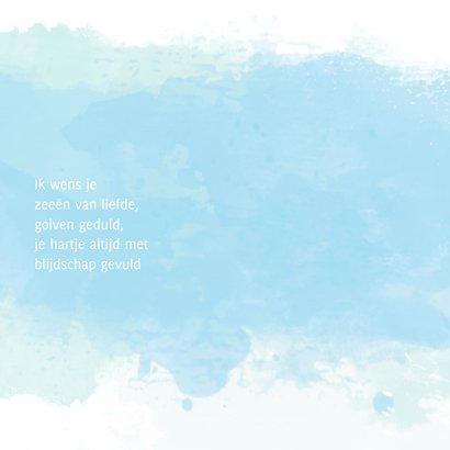 Geboortekaartje zeilboot golf 2