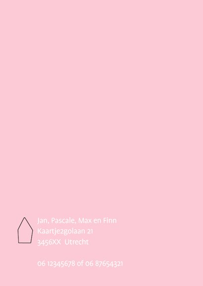 Geboortekaartje Zusje welkom 2