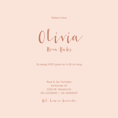 Geboortekaartjes - Bosdieren in bloemenkrans 3