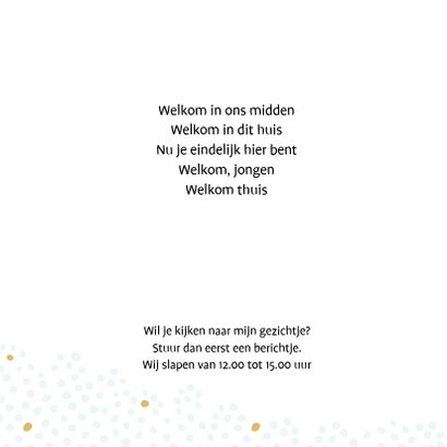 Geboortekaartjes Jongen stipjes 2