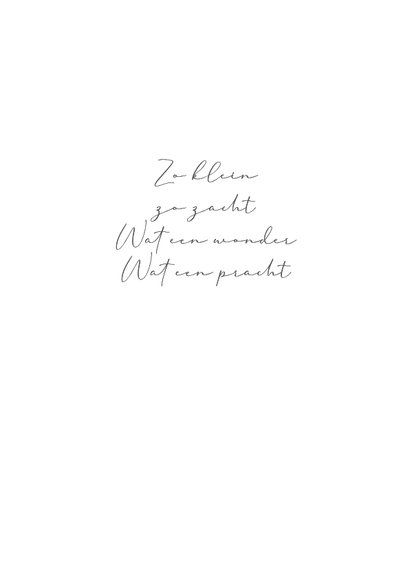 Geboortekaartjes - Pentekening duimende baby 2