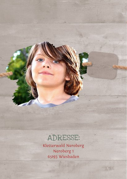Geburtstagseinladung Kletterwald Neroberg 2