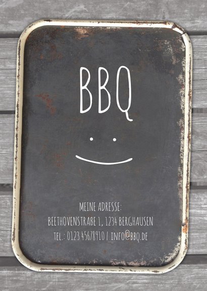 Geburtstagseinladung zum Grillen im Kreidelook 2