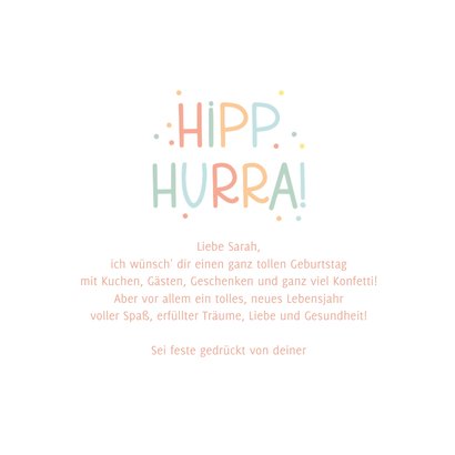 Geburtstagskarte Emoji 'Hipp Hurra' 3