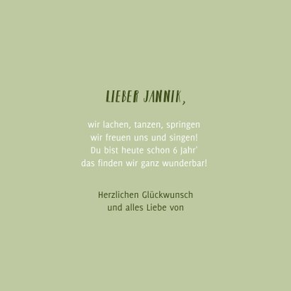 Geburtstagskarte Musik mit Maus und Käfer 3