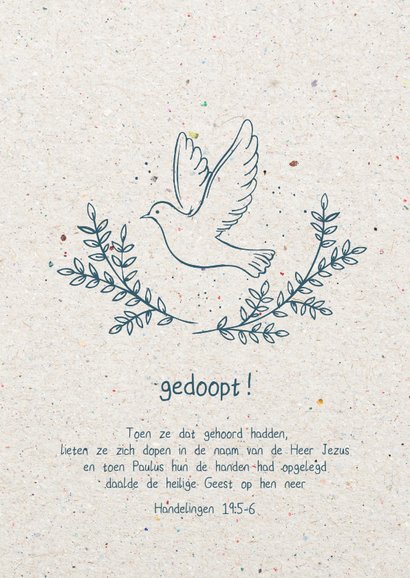 Gedoopt! Sent hope- christelijke | Kaartje2go
