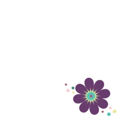 Gefeliciteerd bloemenillustratie 2