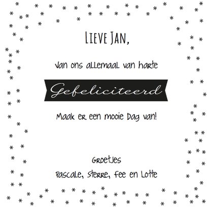 Gefeliciteerd Kaart met Snor 3