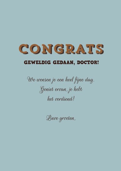 Gefeliciteerd met je PhD kaart - Coffeelover 3
