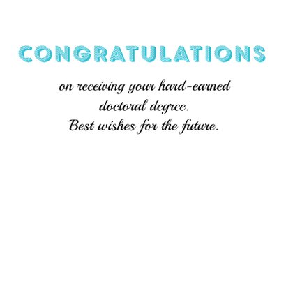 Gefeliciteerd met je promotie Doctor, well done! 3