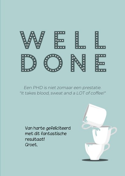 Gefeliciteerd met je promotie DOCTOR! you DID it - COOL 3