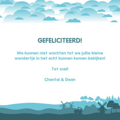 Gefeliciteerd met jullie prachtige pakketje blauw 3