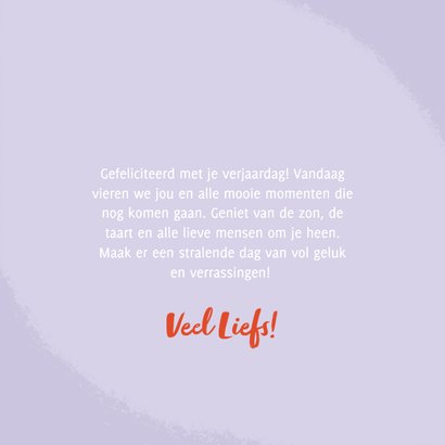 Geïllustreerde verjaardagskaart vaas met bloemen 3